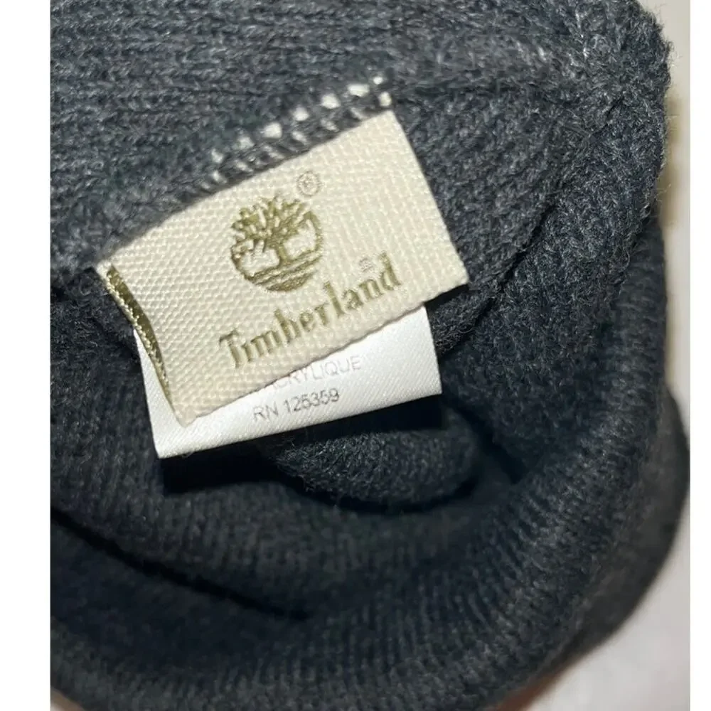 Timberland 100% Acrylic BEANIE hat Style: TH340324 - 1 Size Fits Most - Gray NEW
